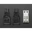 Vista frontal. Conector USB tipo A Adafruit 1387