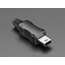 Vista frontal. USB Mini B conector adaptador 1389