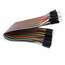Cables jumper macho-hembra 40 unidades 20cm 24AWG