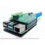 Shield para Raspberry pi para entradas PLC y entrada adc de 0 a 5v