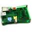 Caja para Raspberry Pi Modelo B transparente verde