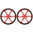 Llanta Pololu 90x10mm par Rojo 1436