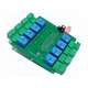 Shield 8 relevadores 10A para raspberry pi controlado por puerto I2C MCP23017
