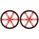 Llanta Pololu 90x10mm par Rojo 1436
